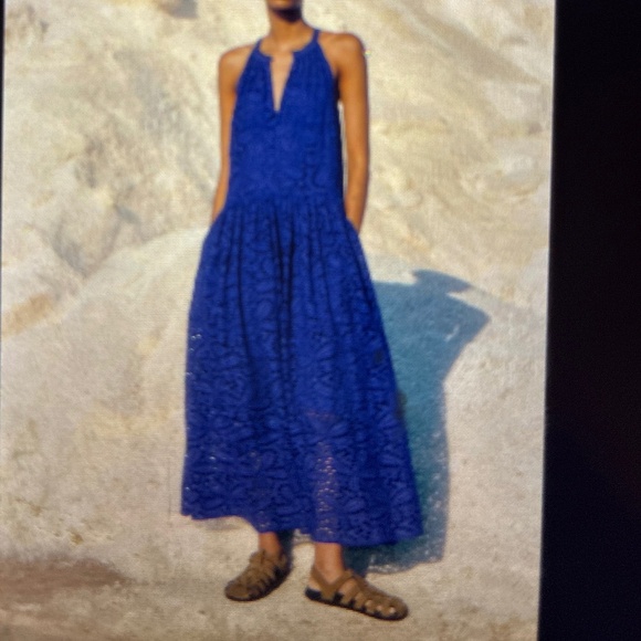 ME+EM Dresses & Skirts - ME+EM NWT Lace Flower Bespoke Broderie Maci Halter Dress